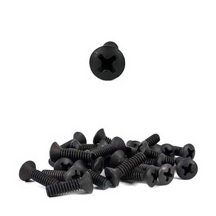 Acorn Manufacturing [AQSB9] Steel Machine Screw - Oval Head - Phillips - Black Finish - #6-32 x 1/2&quot; L - 100 Pack