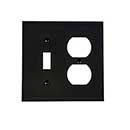 Acorn Manufacturing [AW6BP] Steel Wall Plate - Single Toggle & Duplex Receptacle - Matte Black Finish
