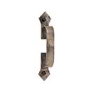 Artesano Iron Works [AIW-2023-NI] Wrought Iron Cabinet Pull Handle - Flat Bar - Angle Ends - Natural Finish - 5 1/8&quot; C/C - 6&quot; L