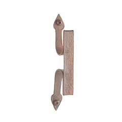 Artesano Iron Works [AIW-2024-OX] Wrought Iron Cabinet Pull Handle - Flat Bar - Spade Ends - Oxidized Finish - 5 1/4&quot; C/C - 6 1/4&quot; L