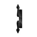 Artesano Iron Works [AIW-2024-SB] Wrought Iron Cabinet Pull Handle - Flat Bar - Spade Ends - Semi-Matte Black Finish - 5 1/4&quot; C/C - 6 1/4&quot; L