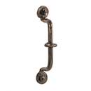 Artesano Iron Works [AIW-2029-NI] Wrought Iron Cabinet Pull Handle - Middle Disc - Ball Ends - Natural Finish - 4&quot; C/C - 4 3/4&quot; L