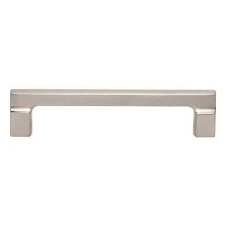 Atlas Homewares [A523-BRN] Die Cast Zinc Cabinet Pull Handle - Reeves Series - Oversized - Brushed Nickel Finish - 5 1/16&quot; C/C - 5 5/8&quot; L