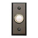 Atlas Homewares [DB644-O] Solid Brass Door Bell Button - Mission - Aged Bronze Finish - 2 3/4&quot; x 1 1/4&quot;