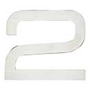 Atlas Homewares [PGN2-SS] Stainless Steel House Number - Paragon Series - Number 2 - Brushed Finish - 4&quot; H