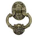 Brass Accents [A03-K5060-605] Solid Brass Door Knocker - Neptune - Polished Brass Finish - 7 3/8&quot; H