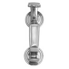 Brass Accents [A07-K5210-619] Solid Brass Door Knocker - Doctor&#39;s - Satin Nickel Finish - 8&quot; H
