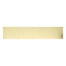 Brass Accents [A09-P0640-PVD] Stainless Steel Door Kick Plate - Screw Mount - Polished Brass (PVD) Finish - 6" W x 40" L