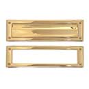 Brass Accents [A07-M0030-PVD] Solid Brass Door Mail Slot - Single Flap - Polished Brass (PVD) Finish - 13" L