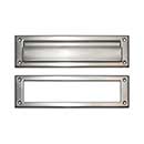 Brass Accents [A07-M0070-619] Solid Brass Door Mail Slot - Single Flap - Satin Nickel Finish - 10&quot; L