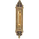 Brass Accents [A04-P5231-MSS-610] Solid Brass Door Pull Plate - Mission Pull - Highlighted Brass Finish - 3 5/8&quot; W x 18&quot; L