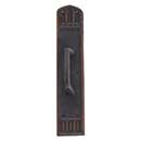 Brass Accents [A04-P5841-MSS-613VB] Solid Brass Door Pull Plate - Oxford w/ Mission Pull - Venetian Bronze Finish - 3 3/8&quot; W x 18&quot; L