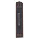 Brass Accents [A04-P5841-TRD-613VB] Solid Brass Door Pull Plate - Oxford w/ Traditional Pull - Venetian Bronze Finish - 3 3/8&quot; W x 18&quot; L