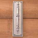 Brass Accents [A06-P0241-619] Solid Brass Door Pull Plate - Academy - Satin Nickel Finish - 2 1/8&quot; W x 12&quot; L