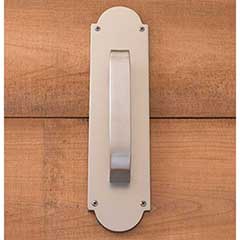 Brass Accents [A07-P0241-619] Solid Brass Door Pull Plate - Palladian - Satin Nickel Finish - 3&quot; W x 12&quot; L