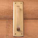 Brass Accents [A07-P5401-609] Solid Brass Door Pull Plate - Quaker - Antique Brass Finish - 2 3/4" W x 10" L