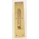 Brass Accents [A07-P6321-609] Solid Brass Door Pull Plate - Square Corner - Antique Brass Finish - 3" W x 12" L
