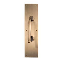 Brass Accents [A02-P7401-609] Solid Brass Door Pull Plate - Antique Brass Finish - 4&quot; W x 16&quot; L