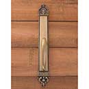 Brass Accents [A04-P6601-609] Solid Brass Door Pull Plate - L&#39;Enfant - Antique Brass Finish - 3&quot; W x 23 3/8&quot; L
