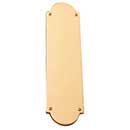 Brass Accents [A07-P0240-605] Solid Brass Door Push Plate - Palladian - Polished Brass Finish - 3" W x 12" L