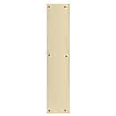 Brass Accents [A07-P6320-PVD] Solid Brass Door Push Plate - Square Corner - Polished Brass (PVD) Finish - 3&quot; W x 12&quot; L