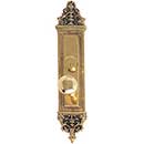 Brass Accents [D04-K523N] Solid Brass Door Mortise Entry Set - Apollo Series - Double Cylinder - 2 1/2" Backset - 3 5/8" x 18" Plate