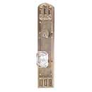 Brass Accents [D04-K584] Solid Brass Door Tubular Entry Set - Oxford Series - Double Cylinder - 3 3/8&quot; x 18&quot; Plate