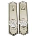 Brass Accents [D06-K250] Solid Brass Door Tubular Entry Set - Trafalgar Series - Single Cylinder - 2 3/4" x 11" Plate