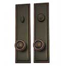 Brass Accents [D06-K240] Solid Brass Door Tubular Entry Set - Academy Series - Single Cylinder - 3 1/8&quot; x 12&quot; Plate