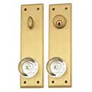 Brass Accents [D07-K540] Solid Brass Door Tubular Entry Set - Quaker Series - Single Cylinder - 2 3/4&quot; x 10&quot; Plate