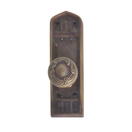 Brass Accents [D04-K582] Solid Brass Door Privacy Set - Oxford Series - 2 3/4&quot; x 8 1/2&quot; Plate