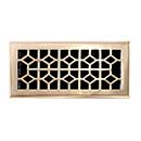 Brass Accents [A03-R2410-605] Cast Brass Decorative Floor Register Vent Cover - Classic - Polished Brass Finish - 4&quot; x 10&quot;