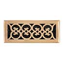 Brass Accents [A03-R4412-609] Cast Brass Decorative Floor Register Vent Cover - Scroll - Antique Brass Finish - 4&quot; x 12&quot;