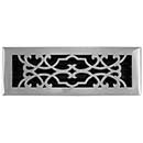 Brass Accents [A03-R6414-619] Cast Brass Decorative Floor Register Vent Cover - Victorian - Satin Nickel Finish - 4" x 14"