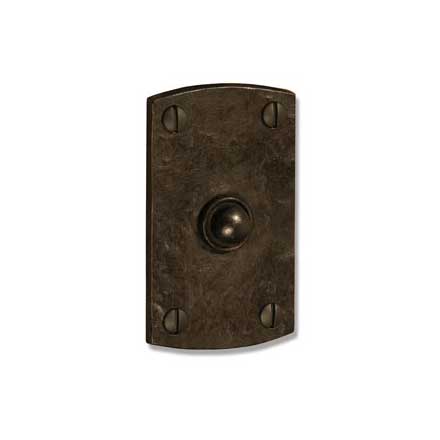 Coastal Bronze [500-65] Solid Bronze Door Bell Button - Arched Plate - 2&quot; x 3 1/2&quot;