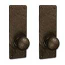 Coastal Bronze [110-00-DUM] Solid Bronze Dummy Door Handleset - Double - Medium Square Plate - 8" H x 2 3/4" W