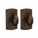 Coastal Bronze [200-00-DUM] Solid Bronze Dummy Door Handleset - Double - Small Arch Plate - 5" H x 2 3/4" W