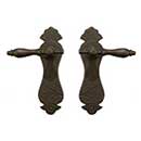 Coastal Bronze [900-00-DUM] Solid Bronze Dummy Door Handleset - Double - Hourglass Plate - 9 3/4" H x 2 3/4" W