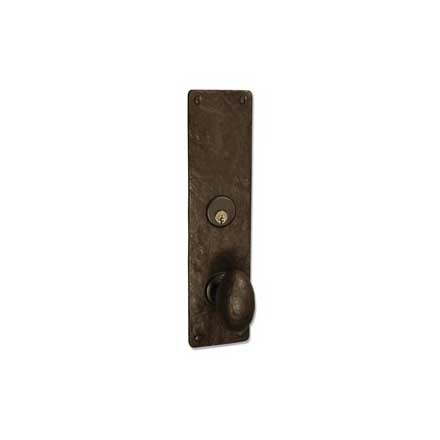 Coastal Bronze 120 Series Solid Bronze Mortise Door Entry Set - Large Square Plate - 11&quot; H x 2 3/4&quot; W
