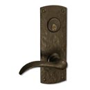 Coastal Bronze 210 Series Solid Bronze Mortise Door Entry Set - Medium Arch Plate - 8&quot; H x 2 3/4&quot; W
