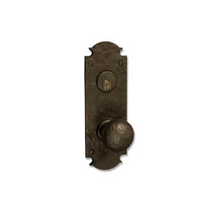Coastal Bronze 310 Series Solid Bronze Mortise Door Entry Set - Medium Euro Plate - 8&quot; H x 2 3/4&quot; W