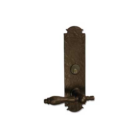 Coastal Bronze 320 Series Solid Bronze Mortise Door Entry Set - Large Euro Plate - 11&quot; H x 2 3/4&quot; W