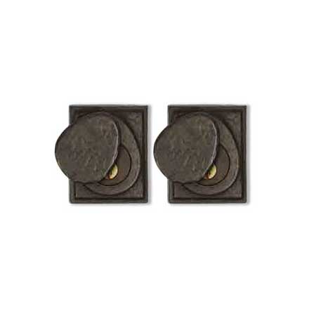 Coastal Bronze [30-100-D] Solid Bronze Door Deadbolt - Square Plate - Double Cylinder - 2 1/2&quot; x 3&quot; Plate