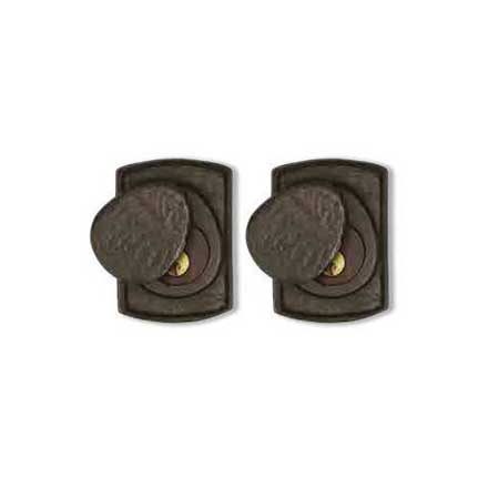 Coastal Bronze [30-110-D] Solid Bronze Door Deadbolt - Arch Plate - Double Cylinder - 2 1/2&quot; x 3&quot; Plate