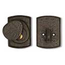 Coastal Bronze [30-110] Solid Bronze Door Deadbolt - Arch Plate - Single Cylinder - 2 1/2&quot; x 3&quot; Plate