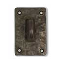 Coastal Bronze [30-250] Solid Bronze Patio Door Bolt - Square Plate - 2&quot; x 3&quot; Plate