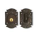 Coastal Bronze [30-275] Solid Bronze Patio Door Deadbolt - Euro Plate - Single Cylinder - 2&quot; x 3&quot; Plate