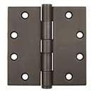 Coastal Bronze [30-420] Heavy Duty Extruded Bronze Gate Butt Hinge - Template - Button Tip - 4 1/2&quot; H x 4 1/2&quot; W