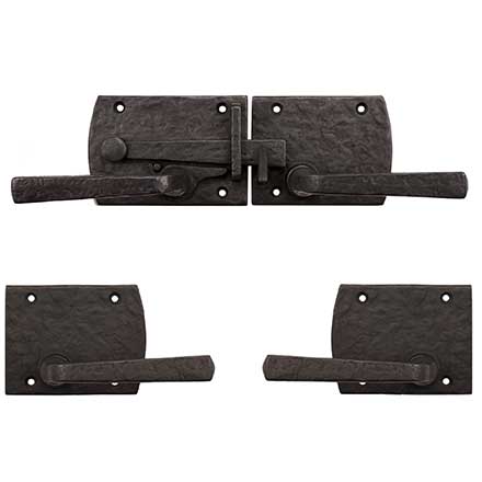 Coastal Bronze [60-361-00-RH] Solid Bronze Double Gate Drop Bar Latch - Arch Plate - Right Handed