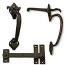 Coastal Bronze [40-360] Solid Bronze Gate Double Thumb Latch Set - Spade End - 10" L - 2 1/2" to 2 7/8" Thick Gate